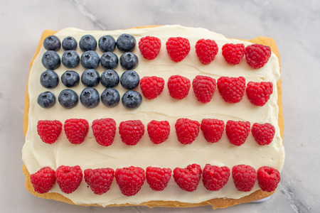 USA Flag Cake