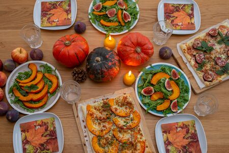 Thanksgiving Celebration Traditional Dinner Setting