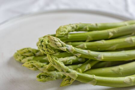 Asparagus. Fresh asparagus. Green asparagus. Bunches of green asparagusの写真素材