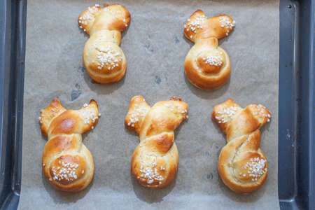 Easter Bunny Buns of delicious sweet dough