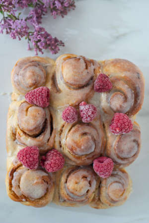 cinnamon bunsの写真素材