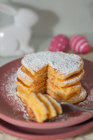 Easter pancakesの写真素材