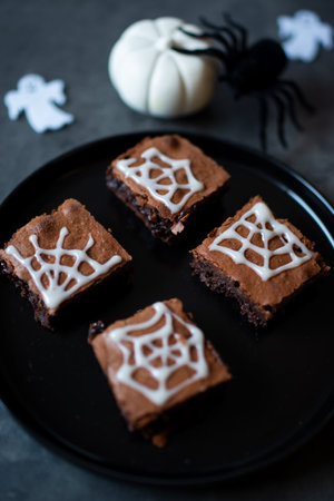 Chocolate monster browniesの写真素材