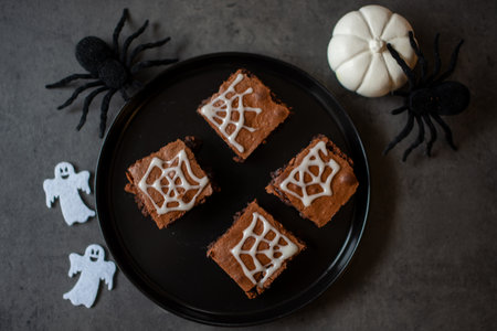 Chocolate monster browniesの写真素材