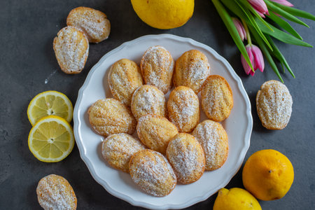 lemon vanilla madeleine