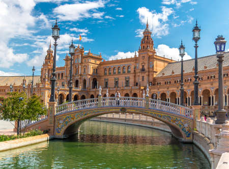 bridge square of sevillaの写真素材