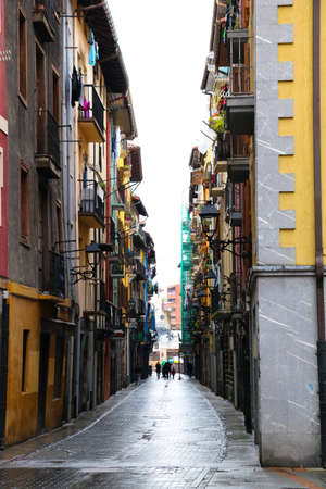 alley in tolosa during quarantineのeditorial素材