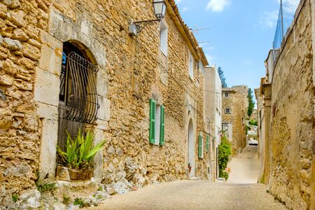 The old Mediterranean city in Spain near sea on the island