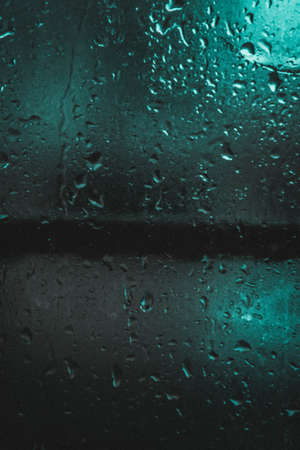Rain, water drops on a windowの写真素材