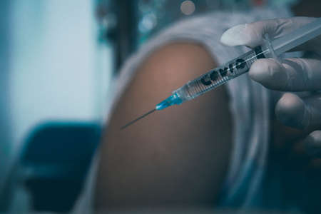 Vaccine to prevent coronavirus, COVID-19の写真素材