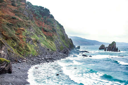 Autumn in San Juan de Gaztelugatxe, Vizcayaの写真素材