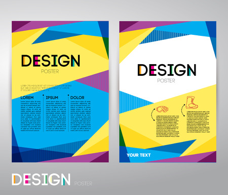 Business flyer or poster to print. Abstract vector background for design posterのイラスト素材