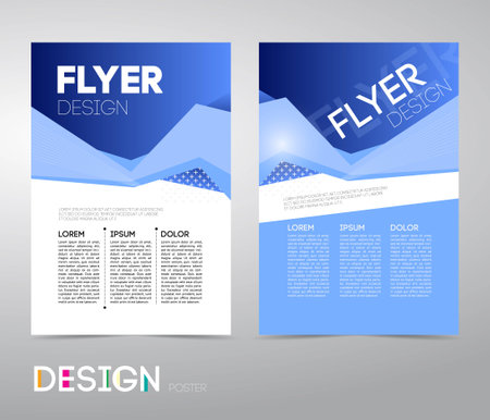 Business flyer or poster to print. Abstract vector background for design posterのイラスト素材