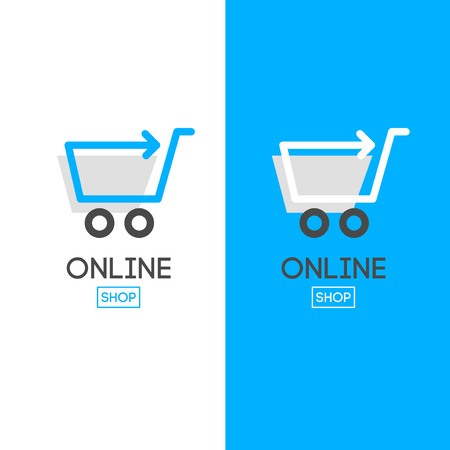 Online shop vector. For business.のイラスト素材