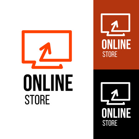 Online shop vector logo. For business.のイラスト素材