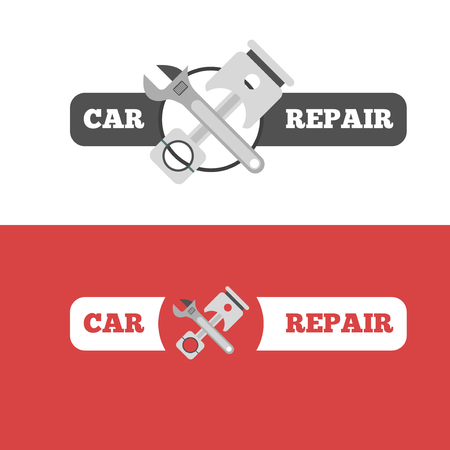 Car repair service branding for auto business.のイラスト素材