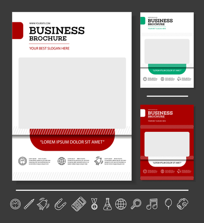 vector background brochure templateのイラスト素材