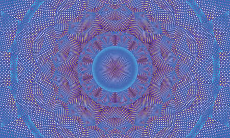 Concentric colorful kaleidoscopic background / Mantra background
