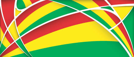 Abstract background with colors of Bolivia flag - Vector imageのイラスト素材