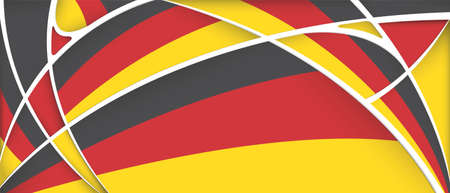 Abstract background with colors of Germany flag - Vector imageのイラスト素材