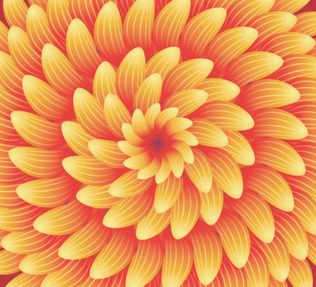 Concentric orange flower texture - Abstract backgroundのイラスト素材