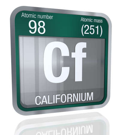Photo of Californium symbol in square - ID:1-89063797 - Royalty Free ...