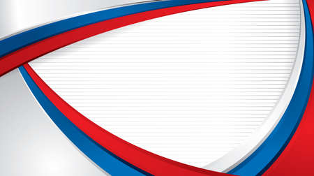Abstract wide size background with shapes with the colors of the flag of Russiaのイラスト素材