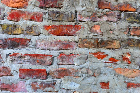 Wall of bricks for background