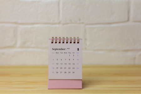Desktop calendar for September 2022.の写真素材