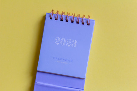 Desktop calendar for the new year 2023.Desktop calendar for the new year 2023の写真素材