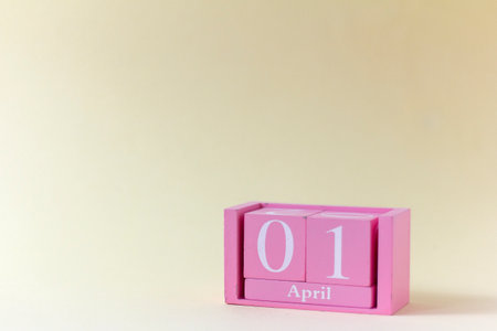 April 1 according to the eternal calendar. The date of the beginning of the new month.の写真素材