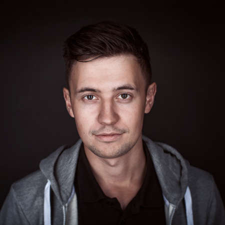 The smiling guy. Studio portrait