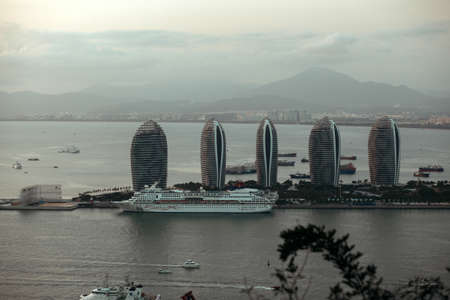 Phoenix - an artificial island off the coast of Hainan Island, China.の写真素材