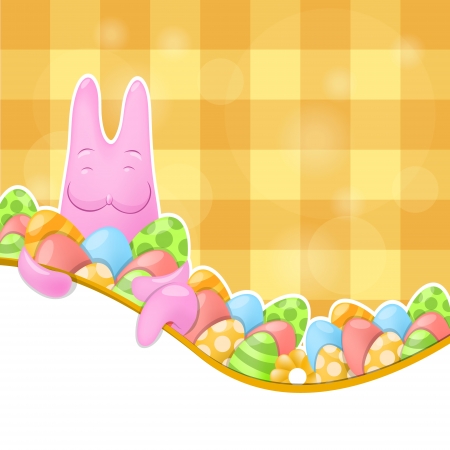 Easter rabbit  Vector illustrationのイラスト素材