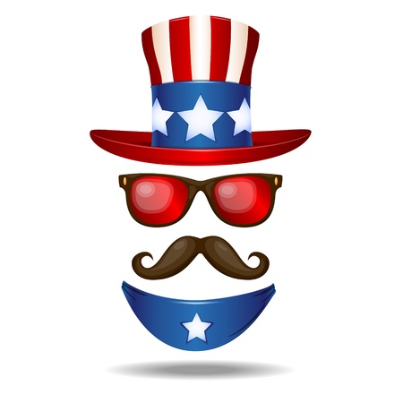 American cowboy  Vector illustrationのイラスト素材