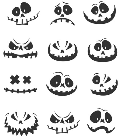 Amusing physiognomiesのイラスト素材