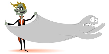 The vampire and a phantomのイラスト素材