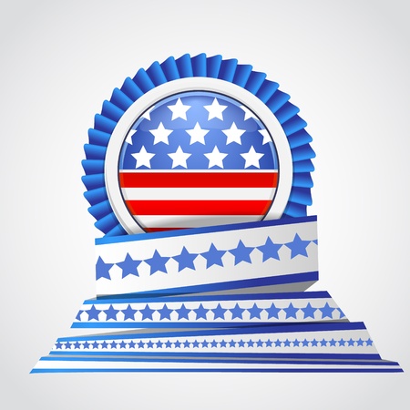 america badge illustrationのイラスト素材