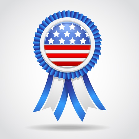 america badge illustrationのイラスト素材