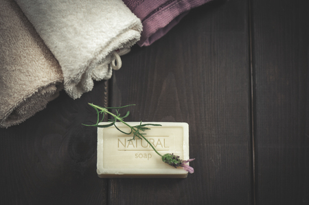 Natural Soap closeup. Spa productsの写真素材