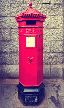 Traditional post box in London