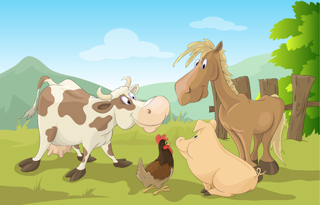 An happy farmのイラスト素材