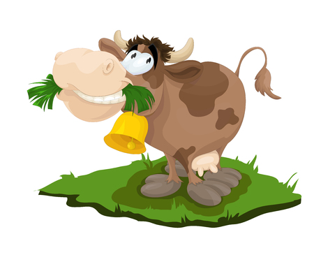 Happy Cowのイラスト素材