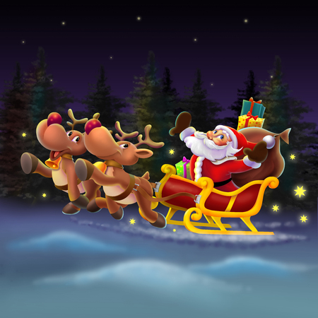 Santa's teamの写真素材