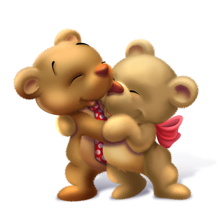 Happy bearsの写真素材