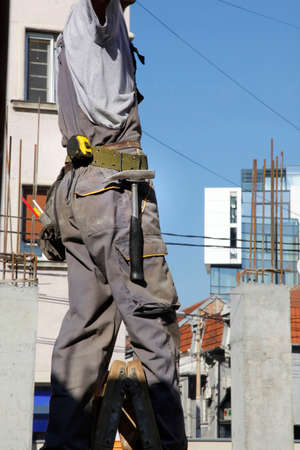 construction worker on building
