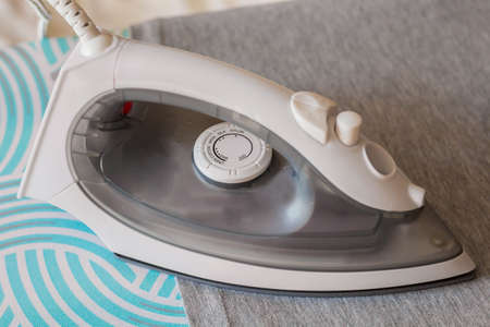 iron on ironing board.の写真素材