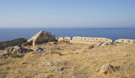 View from Fortezz's fortress on the sea.Rethymno. Island of Crete. Greece
