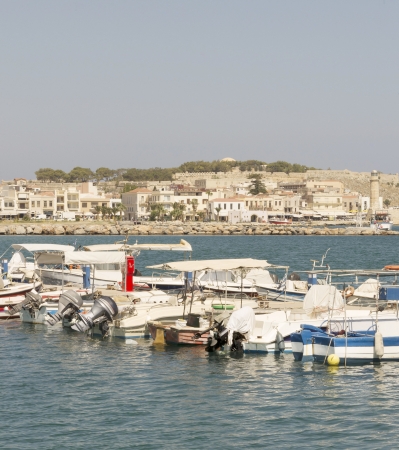 Ships in the port of Rethymnon.Krete.Greece
