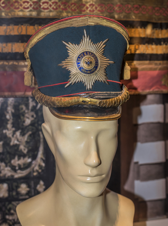 MOSCOW, RUSSIA- DECEMBER 16- Keever senior officers of the Life Guards regiment of Finland (1909) at the Central Museum of the armed forces  on December 16; 2015 in Moscowのeditorial素材